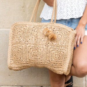 Straw Traveler Tote