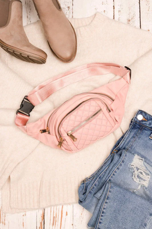3366a19c9c4d61f531c651f116de2882e003114f859ff86ad46fbe7f928eb3c8 Quilted Belt Sling Bum Bag - Image 12