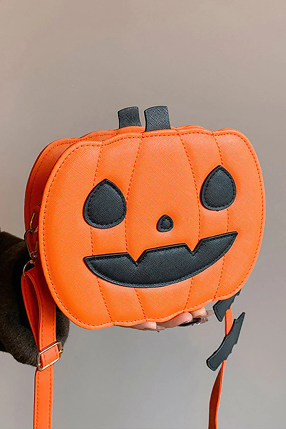 b26b1f090ebc509cf1806c73ac32ce80f513fdd8ef34060681b35b3cda90fa54 Carrot Halloween Pumpkin PU Shoulder Bag - Image 4