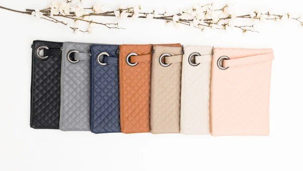 c64af5f453f0371c4fe444dd9ccc23cd89ffcfbf5d654ee08cf3b96ffa04718e Quilted Wristlet Clutch - Image 10